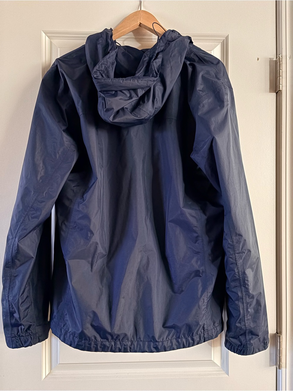 Columbia Navy Hooded Men's Rain Jacket - Picture 2 of 7